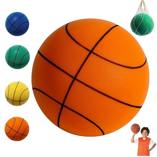 LXCJZY Silent Basketball,2025 Silent Basketball,Foam Basketball Indoor Training, Quiet Ball Gift for Youth Various Indoor Activities (Orange, NO.3) von LXCJZY