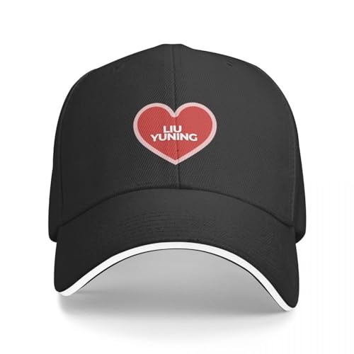 LXCUDXZ Baseball Kappe Neue I Heart LIU Yuning Baseball Cap Golf Wear Papa Hut Hüte Herren Cap Damen Party Geschenk von LXCUDXZ