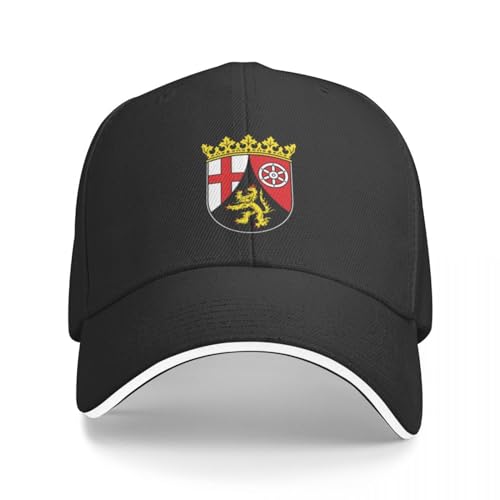 LXCUDXZ Baseball Kappe Neues Wappen von Rheinland-Pfalz Bundesstaat Baseball Cap Caps Beach Bommelmütze Golf Cap Damen Mütze Herren Party Geschenk LXCUDXZ Baseball Kappe Neues Wappen von Rheinland-Pfalz Bundesstaat Baseball Cap Caps Beach Bommelmütze Golf Cap Damen Mütze Herren Party Geschenk von LXCUDXZ