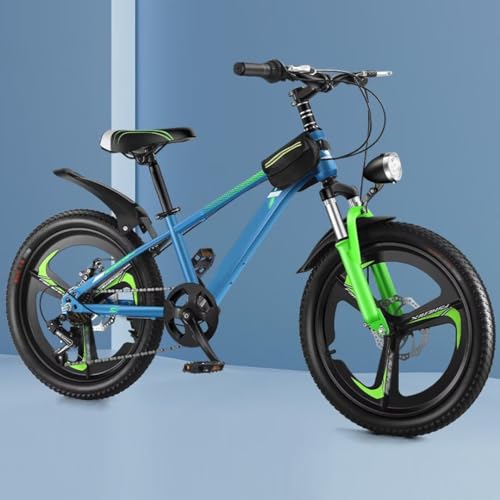 LXHAHQ 7-Gang-Hybrid-Fahrräder Für Unterwegs, Mountainbike Mit Stoßdämpfer-Vorderradgabel, Doppelscheibenbremsen, Stadtpendler-Fahrrad Mit Scheinwerfer, Verstellbarer Sattel, Cruiser-Fahrräder Mit 3-M von LXHAHQ