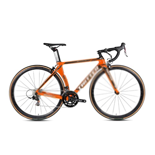 LXHAHQ Fahrrad Geschwindigkeit Carbon Rennrad Gruppe 700Cx25C Reifen/Orange/22_46Cm von LXHAHQ
