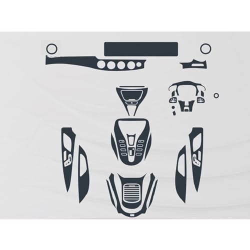 LXHZNB Auto-Innenfolie, Armaturenbrett, Klavierbrett, Schaltmittelkonsole, Kratzfest, transparente TPU- Folie, für Mercedes Benz AMG GT 2019–2023 von LXHZNB