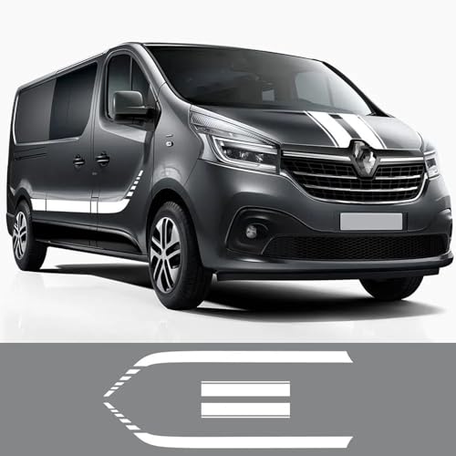 LXHZNB Grafikaufkleber für Autotüren, Seitentüren, Vinylfolie, Motorhaube, Motorhaube, Aufkleber, Tuning-Zubehör, für Renault Trafic 2 3 MK3 MK2 Camper Van von LXHZNB