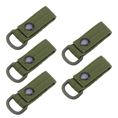 5 Stück Gurtband-Befestigungsriemen mit Schlaufe D-Ringe Karabiner Schlüsselanhänger Gürtelschnalle mit Metall für Rucksackreisen 5 Stück Gurtband-Befestigungsriemen mit Schlaufe D-Ringe Karabiner Schlüsselanhänger Gürtelschnalle mit Metall für Rucksackreisen von LXJLXD