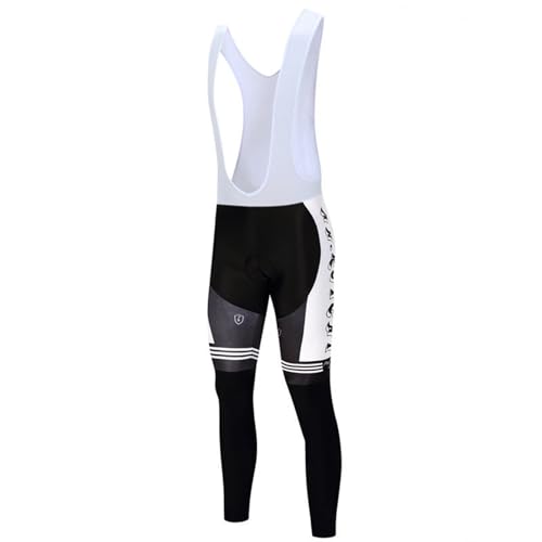 LXKSZYUFC Trägerhose Fahrrad-Latzhose for Herren im Winter, Winddichte und plüschig warme Reithose, Mountainbike- und Rennrad-Reitbekleidung Trägerhosen Radsport(Winter Pants 6,XS) von LXKSZYUFC