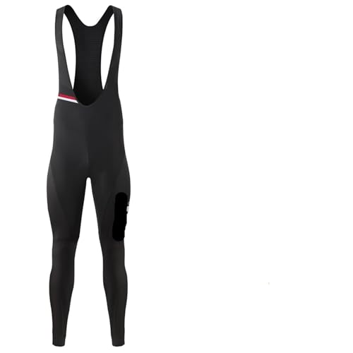 Trägerhose Radfahren Hosen Männer Frauen Winter Thermische Fahrrad Hosen Strumpfhosen Gepolsterte Rennrad Lätzchen Anti-spritzen Winddicht Lätzchen 7H 8H Trägerhosen Radsport(Women Black 8H,XS) von LXKSZYUFC