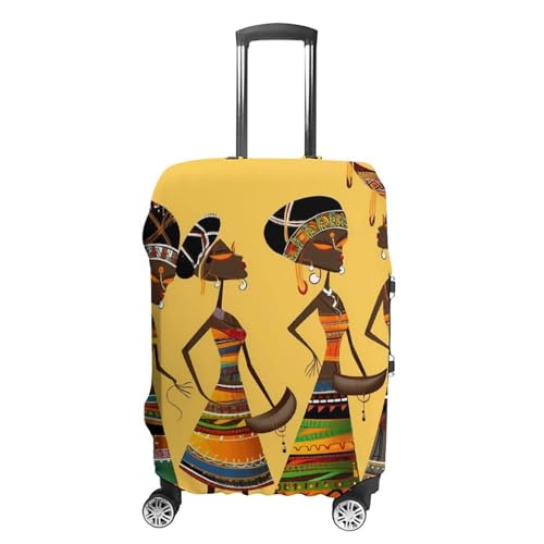 LXTDPBK Gepäckabdeckung, waschbarer Kofferbezug, dehnbar, kreative afrikanische Kultur, kratzfest, Gepäckschutz, Reisekofferabdeckungen für Erwachsene, Stil:, S von LXTDPBK