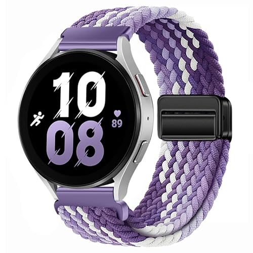 Nylon Armband Kompatibel mit Samsung Watch 4 Classic 46mm/42mm, Sport Elastisches Nylon Stoff Ersatzband für Samsung Watch 4 Classic Band Herren/Damen und Magnet Schnalle für Samsung (20) von LXURY