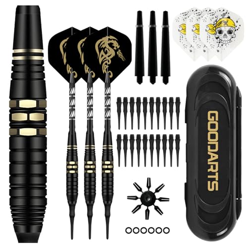 LYCXAMES Dartpfeile mit Kunststoffspitze für Elektronische Dartscheibe, 3 Stück Soft Darts Pfeile Set, 18 Gramm Profi Softdarts Dartpfeil mit 20 Kunststoff Dartspitzen und Anti-Lose Gummiringe LYCXAMES Dartpfeile mit Kunststoffspitze für Elektronische Dartscheibe, 3 Stück Soft Darts Pfeile Set, 18 Gramm Profi Softdarts Dartpfeil mit 20 Kunststoff Dartspitzen und Anti-Lose Gummiringe von LYCXAMES