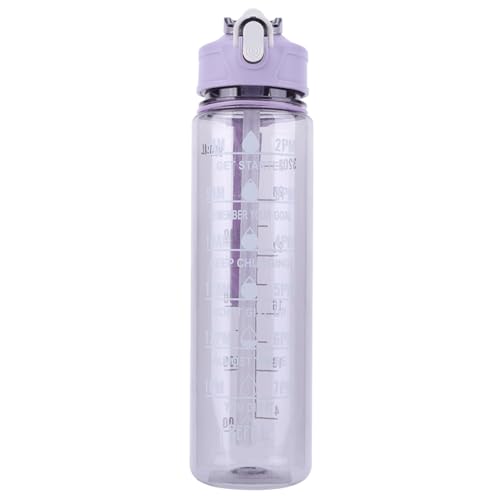 LYEAA 800 ml Sportwasserflasche mit Strohhalm und Griff, Outdoor-Reiseflasche, auslaufsichere, motivierende Trinkflasche for Outdoor-Sportarten LYEAA 800 ml Sportwasserflasche mit Strohhalm und Griff, Outdoor-Reiseflasche, auslaufsichere, motivierende Trinkflasche for Outdoor-Sportarten von LYEAA