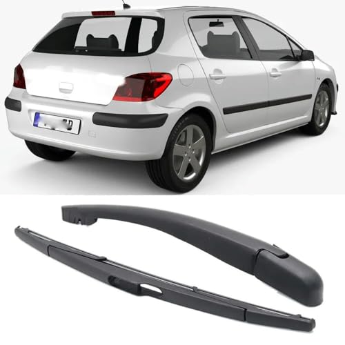 LYEKCT Wipe Heckscheibenwischerblatt & arm Set - 14" für Peugeot 307SW 307 SW/Estate 2000-2008 295MM 355MM Windschutzscheibenbürste von LYEKCT