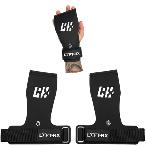 LYFT-RX Valiant Chalkless Grips – Gummibeschichtet, No Chalk, No Hole/Fingerless, Palm Hand Grip w/Wrist Strap, Glove – Gewichtheben, Weightlifting, Crossfitness, Pullups, Muscle-Ups Size Large LYFT-RX Valiant Chalkless Grips – Gummibeschichtet, No Chalk, No Hole/Fingerless, Palm Hand Grip w/Wrist Strap, Glove – Gewichtheben, Weightlifting, Crossfitness, Pullups, Muscle-Ups Size Large von LYFT-RX