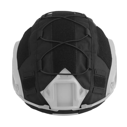 Airsoft-Helmtuch, taktischer Helmüberzug/ohne Helm, for schnelle SF-High-Cut-Helm-Paintball-Jagd-Schießausrüstung(BK,L) von LYHJN