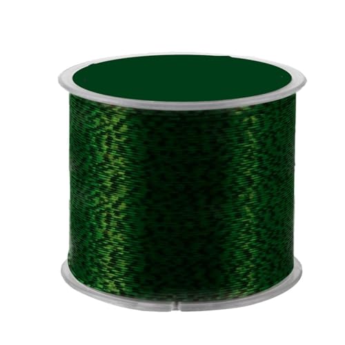 Angelschnur 120 m unsichtbare Angelschnur, 0,20 mm–0,50 mm, 4,13 lb–34,32 lb, gesprenkelte Karpfen-Monofilamentschnur, superstarke gefleckte Schnur, sinkend zum Angeln(Green,4.5-0.35mm-21.34LB) von LYHYDMA