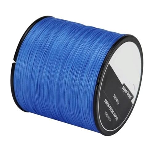 Angelschnur 4 Stränge Geflochtene Angelschnur Multifilament 300M 500M 1000M Karpfen Angeln Geflochtenen Draht Angeln Zubehör zum Angeln(Blue,X4 1000M 35LB 3.0) von LYHYDMA