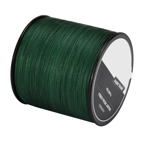 Angelschnur 4 Stränge Geflochtene Angelschnur Multifilament 300M 500M 1000M Karpfen Angeln Geflochtenen Draht Angeln Zubehör zum Angeln(Green,X4 300M 50LB 5.0) von LYHYDMA