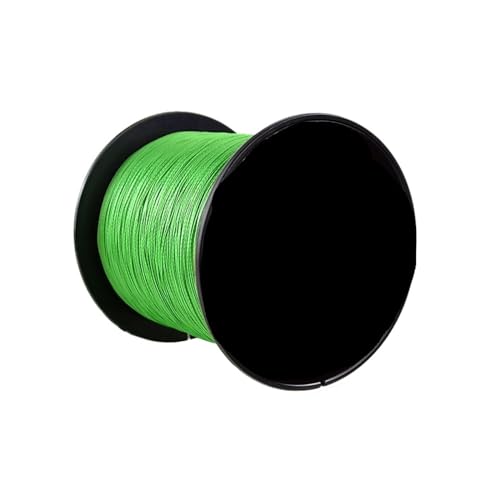 Angelschnur Karpfen-Angelschnur, 4 Stränge, 300 m, geflochtene PE-Schnur, 15–70 lb, Multifilament-Angelschnur, glatt zum Angeln(Grass Green,300m-12.7kg-28LB) von LYHYDMA