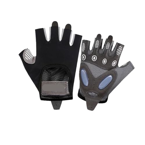 LYHYDMA Fitness-Handschuhe 1 Paar Fitnesshandschuhe for Fitnessstudio, Bodybuilding, Training, Sport, Gewichtheben, Übungen, rutschfeste Handschuhe for Frauen und Männer, Yoga-Handschuhe(Black,S) von LYHYDMA