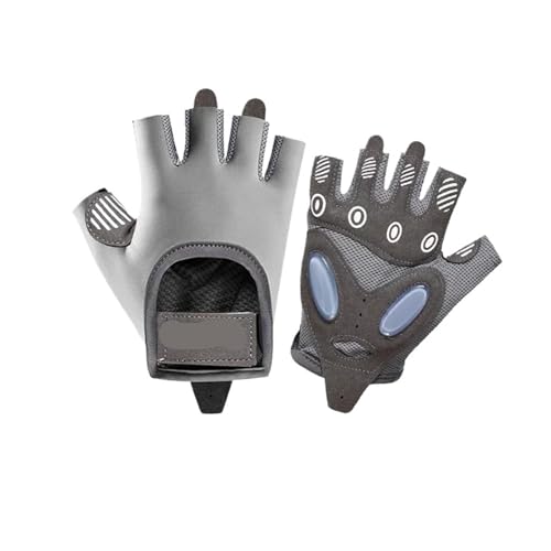 LYHYDMA Fitness-Handschuhe 1 Paar Fitnesshandschuhe for Fitnessstudio, Bodybuilding, Training, Sport, Gewichtheben, Übungen, rutschfeste Handschuhe for Frauen und Männer, Yoga-Handschuhe(Grey,M) von LYHYDMA