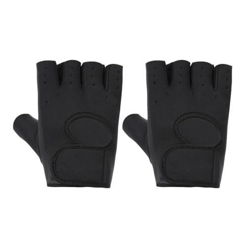 LYHYDMA Fitness-Handschuhe Finger Bodybuilding Training Silikon Palm Gewichtheben Handschuhe Fitness Handschuhe Hanteln Handschuhe Fitness Gym Handschuhe(Black,S) von LYHYDMA