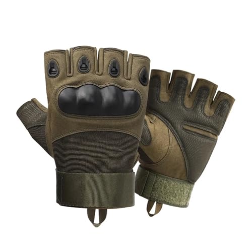 LYHYDMA Fitness-Handschuhe Halbfingerhandschuhe for Herren, Outdoor-Handschuhe, Sport-Motorrad-Fahrradhandschuhe(Green,M) von LYHYDMA