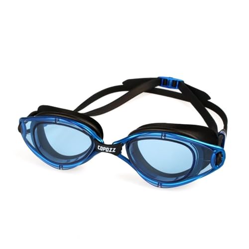 LYHYDMA Schwimmbrillen Professionelle Brille Anti-Fog UV-Schutz Einstellbare Schwimmbrille Männer Frauen Wasserdichte Silikon Brille Brillen(CFB) von LYHYDMA