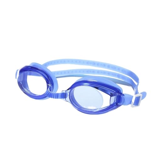 LYHYDMA Schwimmbrillen Schwimmbrille Anti-Fog Anti-Ultraviolett High-Definition-Flachspiegel Erwachsene Jungen und Mädchen Silikon Schwimmen Taucherbrille(Deep Blue) von LYHYDMA