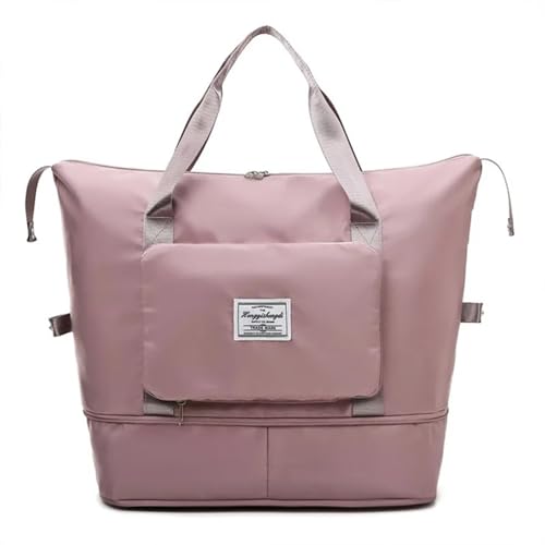 Reisetasche Faltbare Reisetasche for Frauen, wasserdichte Duffle-Einkaufstasche, große multifunktionale Taschen for Mädchen, weiblich, große Kapazität, Sportaufbewahrung(A-5) von LYHYDMA