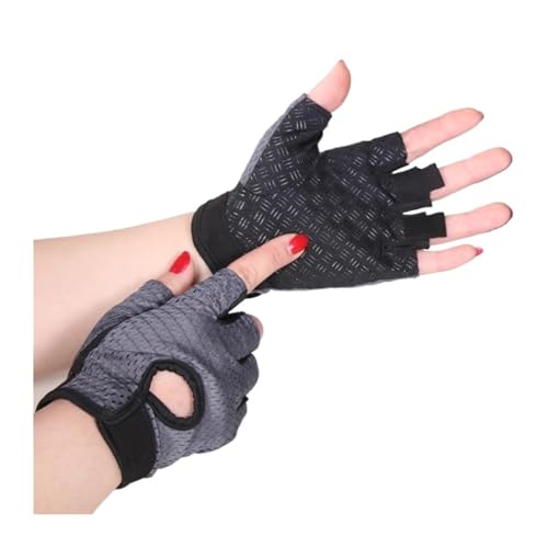 fitness-handschuhe Fitnesshandschuhe for Damen und Herren, Fitnesshandschuhe mit Hanteln, Trainingshandschuhe, Halbfinger, atmungsaktiv, rutschfestes Gelpolster, Bodybuilding-Trainingshandschuhe(Regul von LYHYDMA