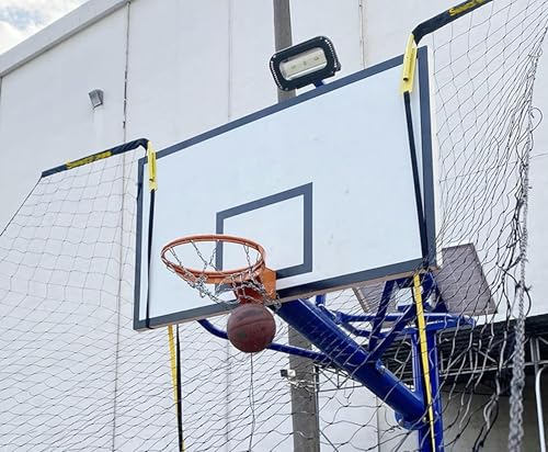 Großer Basketball Ball Rückkehr Mit Netz, Automatische Schießen Übungshilfe Für 3-Pointer/Jump Shots Praxis, Traditionelle Pole Für Wand Montierte Reifen Rebounder~/ von LYJYUJIE