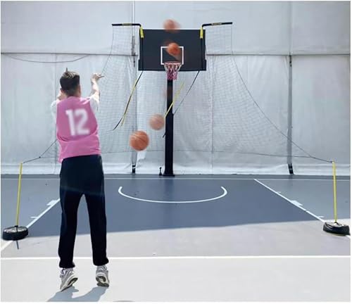 Rotatable Rebounder -Basketball -Rückkehrsystem, Hochleistungshänge -Basketball -Return -Ansatz Mit Armaturen ~// von LYJYUJIE