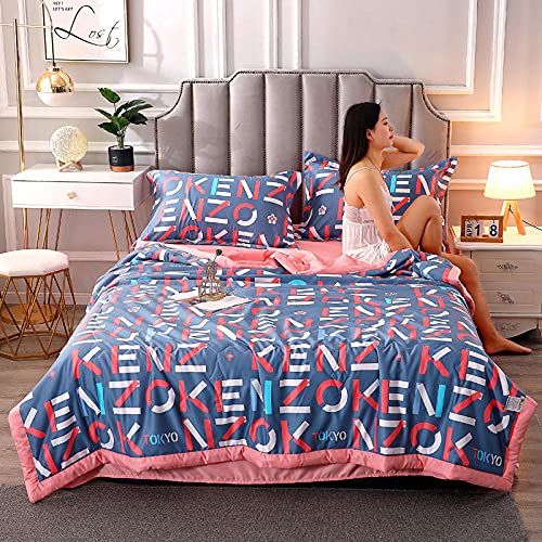 LYLXSF The New Day Silk Summer is Steppdecke, Bettbezug-Sets, King-Size-Bett, 4-teiliges Bett, 8 x 2,0 m, 4 Sets (29 x 2,0 m, 4 Sets) von LYLXSF