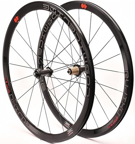 700C Fahrrad-Vorder- Und Hinterrad, 40 Mm Tiefe, Drahtreifen, Carbon-Rennrad-Laufradsatz, V/C-Bremsfelge, Abgedichtetes Lager, Carbonfaser-Hinterrad Für 8, 9, 10 Und 11 Gänge Black,700C 700C Fahrrad-Vorder- Und Hinterrad, 40 Mm Tiefe, Drahtreifen, Carbon-Rennrad-Laufradsatz, V/C-Bremsfelge, Abgedichtetes Lager, Carbonfaser-Hinterrad Für 8, 9, 10 Und 11 Gänge Black,700C von LYMFCFC