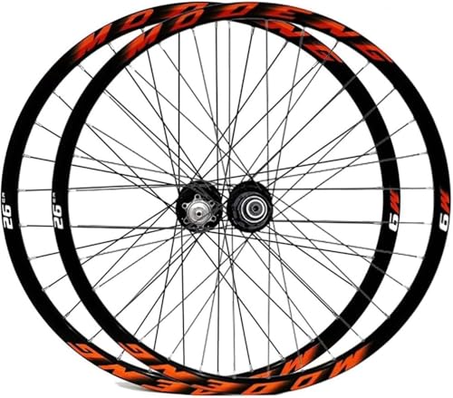 Mountainbike-Laufradsatz 26 27,5 29 Zoll MTB-Laufradsatz Schnellspanner-Scheibenbremse 32H-Felge Vorder- Und Hinterräder Für 8/9/10/11 Geschwindigkeit orange,27.5in von LYMFCFC