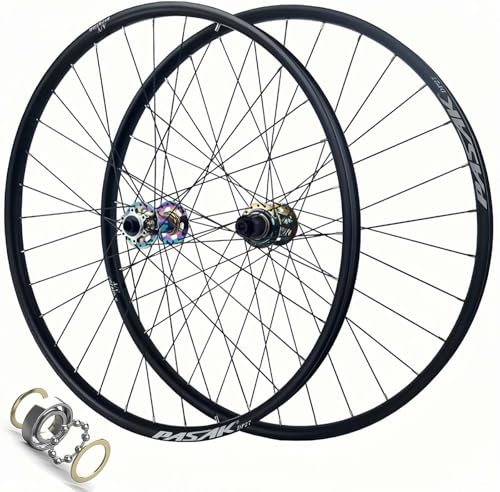 Mountainbike-Räder, Steckachse 26/27,5/29 x 1,5–2,6 Zoll Reifen Scheibenbremse Ultraleichte Fahrradfelge 12-Gang 32 Speichenräder 110 * 148MM,29in von LYMFCFC