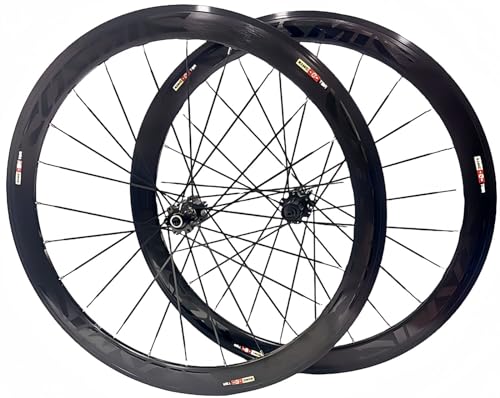 Rennrad-Radsatz 700C Felgenbremse Mit 50 Mm Tiefen Felgen, Rennrad-Räder Aus Aluminiumlegierung, Geeignet Für 8/9/10-Gang Mit Schnellspanner/24-Loch 50MM V Brake,700C Rennrad-Radsatz 700C Felgenbremse Mit 50 Mm Tiefen Felgen, Rennrad-Räder Aus Aluminiumlegierung, Geeignet Für 8/9/10-Gang Mit Schnellspanner/24-Loch 50MM V Brake,700C von LYMFCFC