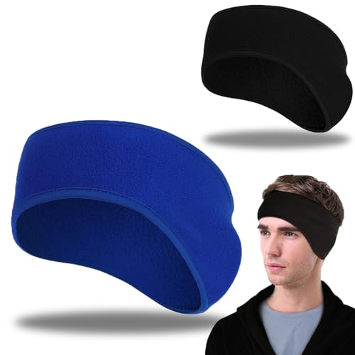 LYQQY 2 Stück Ohrenschützer Warm Headband, Dehnbarer Gehörschutz, Ohrenwärmer Stirnband für Laufen, Wandern, Yoga, Skifahren, Radfahren, Schwarz,Blau LYQQY 2 Stück Ohrenschützer Warm Headband, Dehnbarer Gehörschutz, Ohrenwärmer Stirnband für Laufen, Wandern, Yoga, Skifahren, Radfahren, Schwarz,Blau von LYQQY