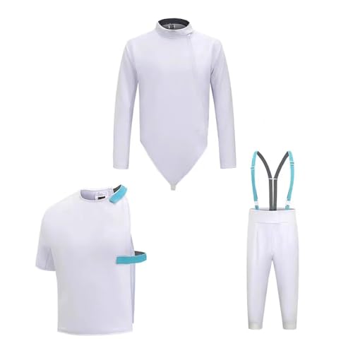 LYXXJRYBHD 450N Fechtuniform, Fechtausrüstung, Unisex-Set Aus Hose, Jacke Und Weste, Fechttrainingskleidung, für Training Und Wettkampf, Rechte Hand(40#) von LYXXJRYBHD