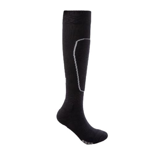 LYXXJRYBHD Sportsocken, Fechtsocken, Fechtausrüstung, Fechtstrümpfe für Degen, Säbel Und Florett, Hohe, Lange Sportsocken(Black,Medium) von LYXXJRYBHD