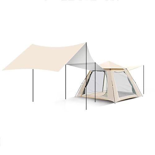 Camping Zelt, 3-Personen-4-Personen-Sofortkabinenzelt, einfacher Aufbau, Pop-up-Klappzelt für den Außenbereich, Automatisches Strandzelt, Tragbare Biwakzelt (Size : 2.4x2.4x1.55mB) von LYXYJRYBHD