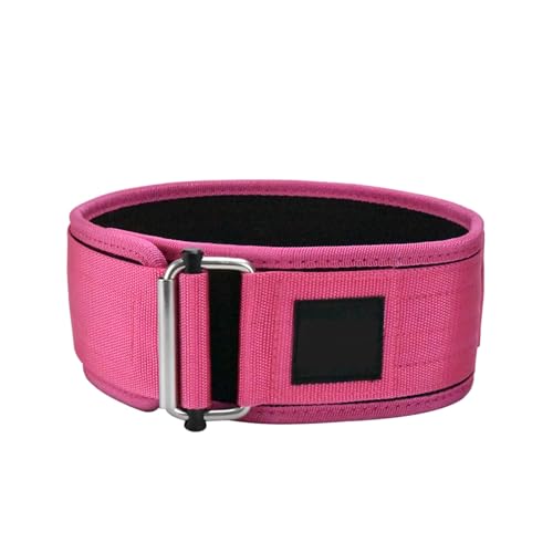 GewichthebergüRtel, GewichthebergüRtel fürs Fitnessstudio für MäNner Und Frauen, für Bodybuilding, Fitness, Powerlifting, Crosstraining, Kniebeugen(Pink,L) von LYXYJRYBHD