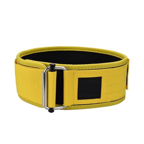 GewichthebergüRtel, GewichthebergüRtel fürs Fitnessstudio für MäNner Und Frauen, für Bodybuilding, Fitness, Powerlifting, Crosstraining, Kniebeugen(Yellow,S) von LYXYJRYBHD