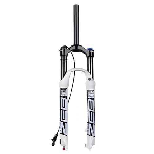 LYYCX Fahrrad Luft Federgabel 26/27,5/29 Zoll MTB Gabel, Federweg 160mm for AM XC Offroad, Mountainbike, Downhill Radfahren(Straight Remote Lockout,27.5 inch) von LYYCX