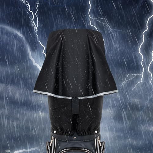 LZFAN Golf Bag Rain Cover Golftasche, Regenhaube, Schwarz, universal von LZFAN