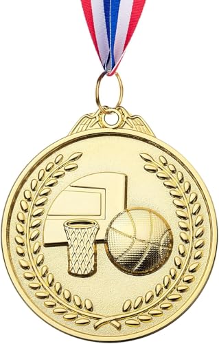 LZHZH Goldfarbene Basketball-Medaillen aus Metall, 5,1 cm, 30 Stück von LZHZH