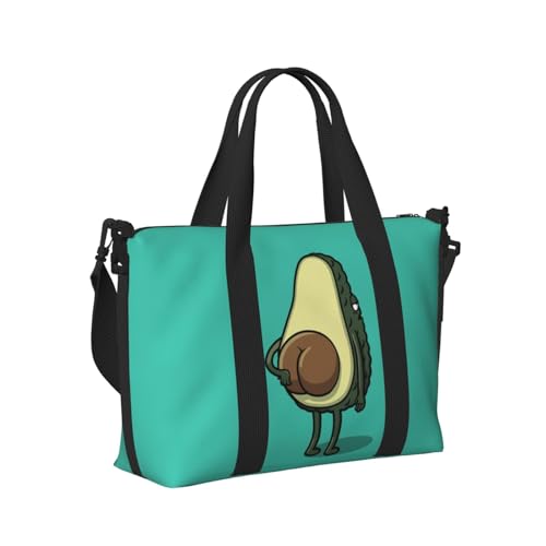 41 x 15 x 29 cm Reisetaschen, Handgepäcktasche, schottische Flagge, Reisetasche für Damen und Herren, Lustige Cartoon-Avocado, Einheitsgröße von LZNJZ