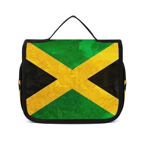 Reise-Kulturbeutel, tragbare Make-up-Tasche, südafrikanische Flagge, Kulturbeutel für Damen und Herren, Jamaikanische Flagge, 22.5x18.5cm von LZNJZ