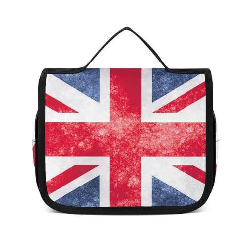 Reise-Kulturbeutel, tragbare Make-up-Tasche, südafrikanische Flagge, Kulturbeutel für Damen und Herren, Union Jack Design, 22.5x18.5cm von LZNJZ