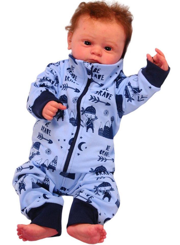 La Bortini Jogginganzug Baby Anzug Jacke und Hose Jogginganzug in Blau, elastisch, 62 68 74 mit Muster La Bortini Jogginganzug Baby Anzug Jacke und Hose Jogginganzug in Blau, elastisch, 62 68 74 mit Muster von La Bortini