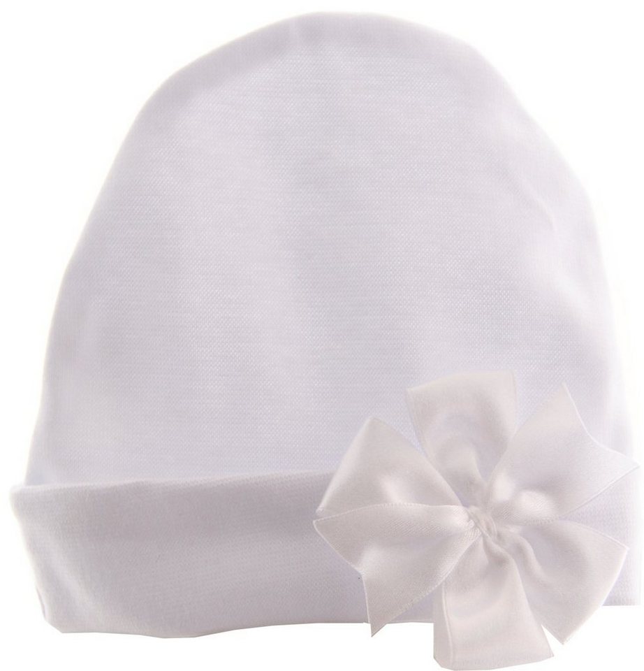La Bortini Mütze & Schal Mütze mit Schleife Baby Haube in Weiß weiß mit Schleife festlich Taufe elastisch weiße 36 38 40 42 44 46 48 La Bortini Mütze & Schal Mütze mit Schleife Baby Haube in Weiß weiß mit Schleife festlich Taufe elastisch weiße 36 38 40 42 44 46 48 von La Bortini